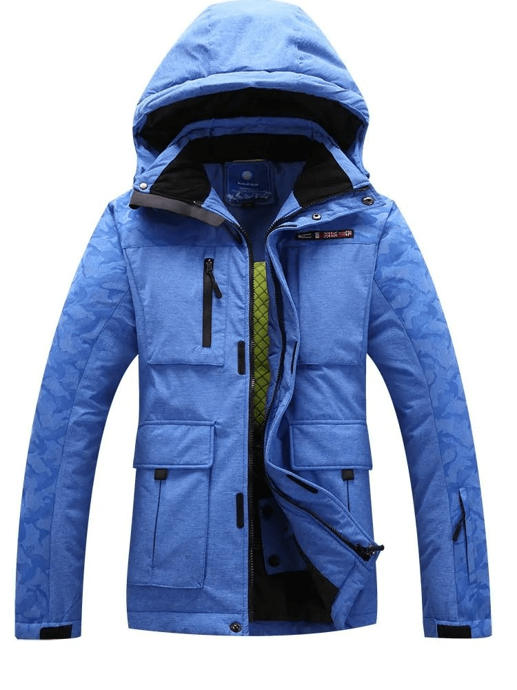 Windproof Waterproof Men's Ski Jacket with Hood - SF1903