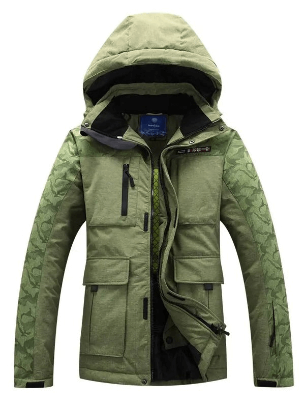 Windproof Waterproof Men's Ski Jacket with Hood - SF1903