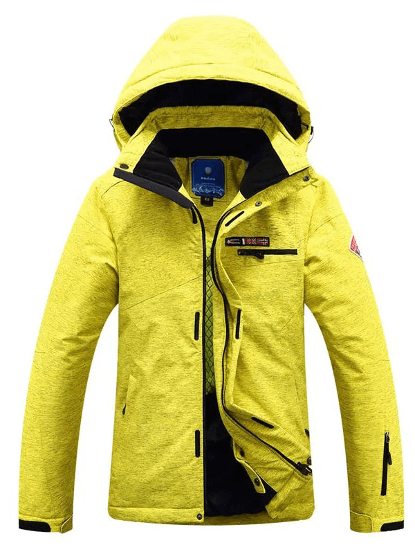 Windproof Zipper Ski Jacket with Removable Hood - SF1829