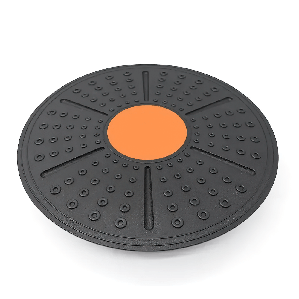 Wobble Balance Board SF3226 with orange center for core training and rehab, enhancing stability, coordination, and posture at home.