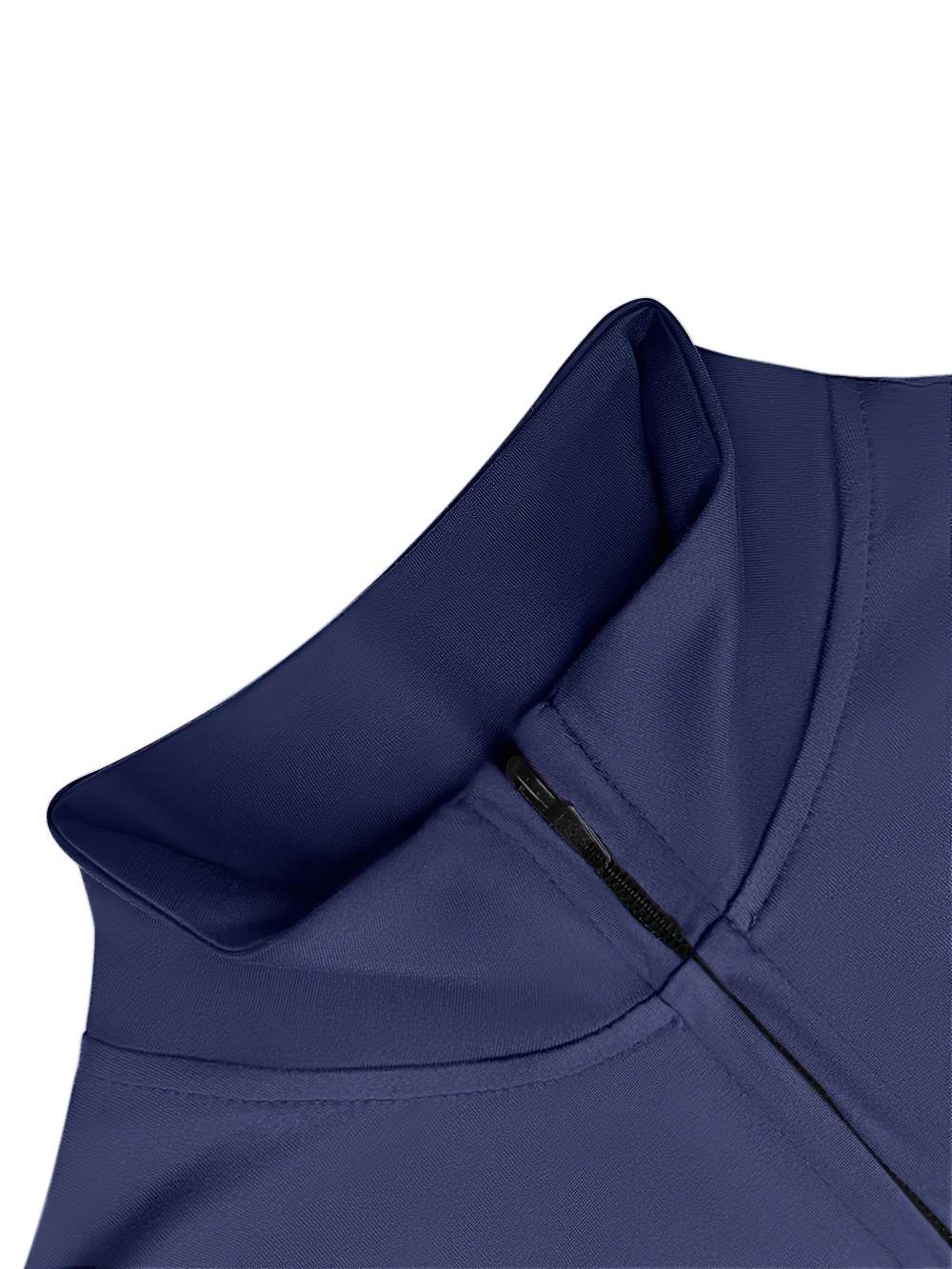 Detail of Women's Athletic Zip Front Training Jacket for Yoga - SF4233 featuring stand collar and sleek seams.