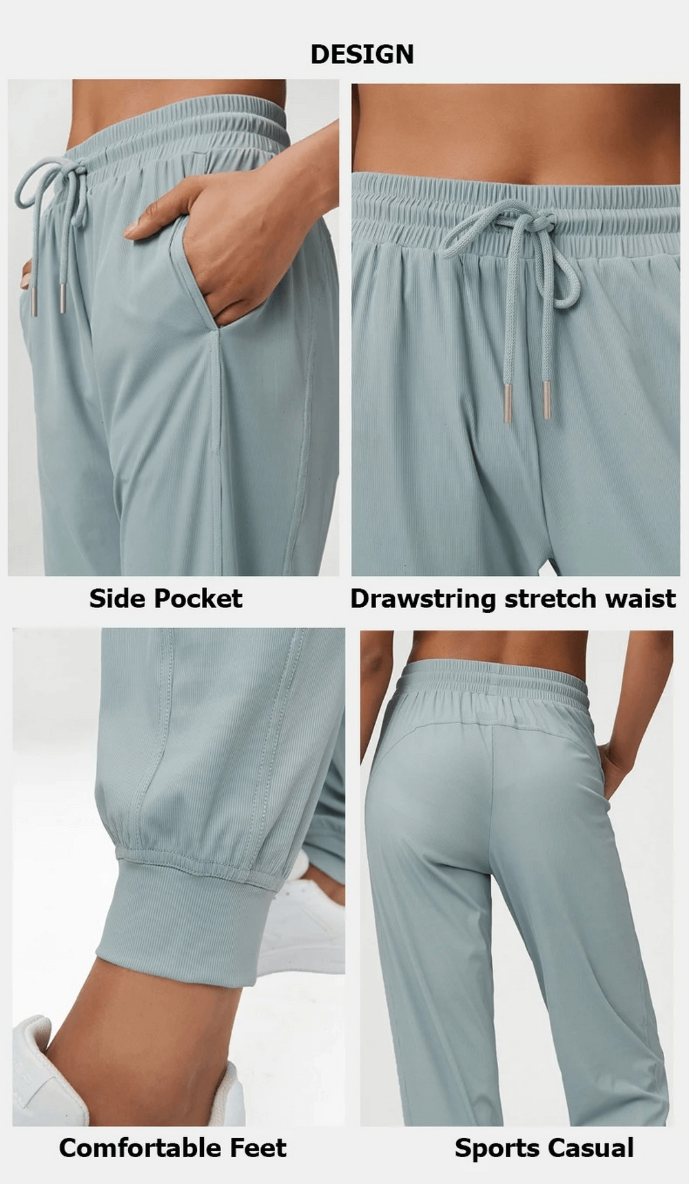 Women's Breathable Drawstring Loose Pants - SF2098