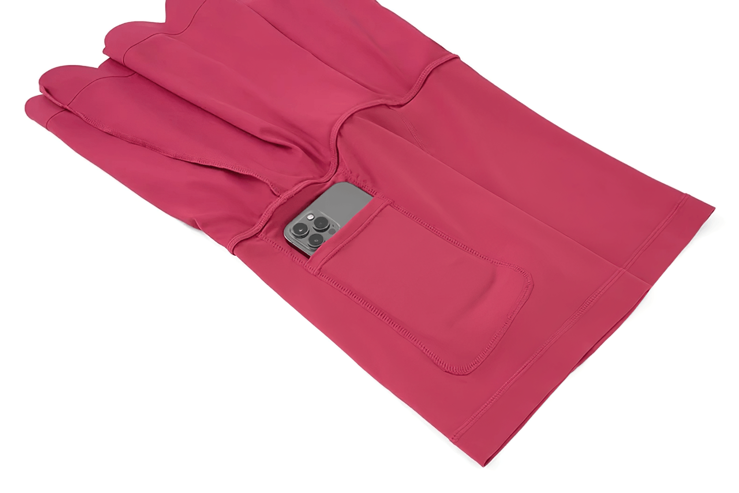 Alt Tag: Women's Breathable Tennis Skirt with Pocket - SF4443 in pink with built-in shorts and phone pocket, ready to ace the court