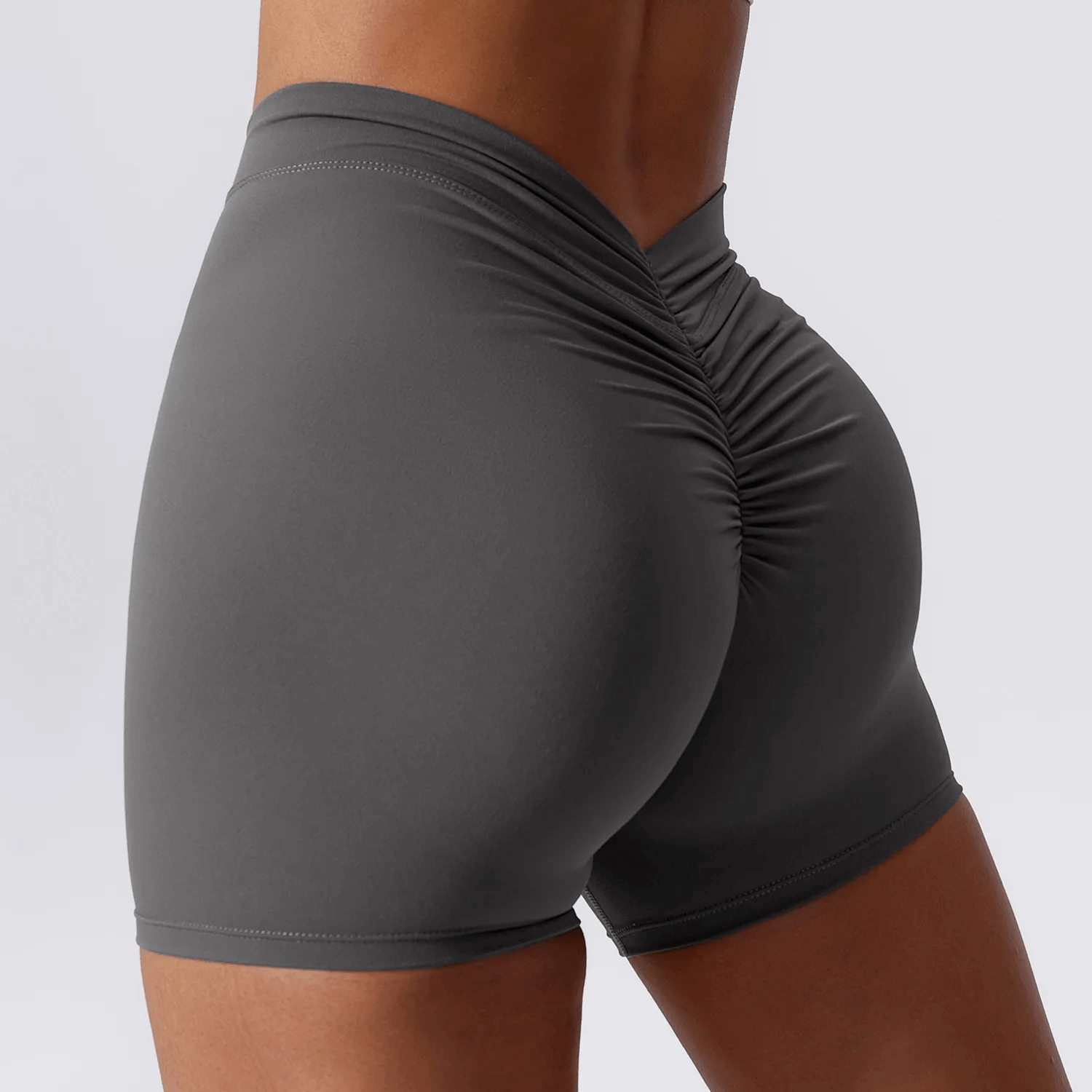 Women's Elastic Performance Yoga Shorts SF2209, showcasing durable nylon-spandex design, perfect for active wear, running, cycling.
