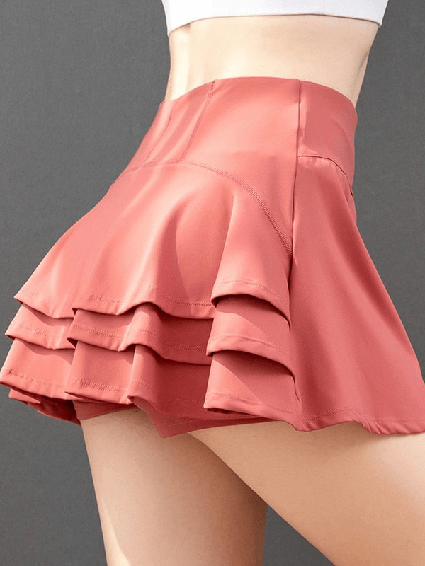 Jupe-short plissée de tennis de golf pour femme avec poche intérieure - SPF1312 
