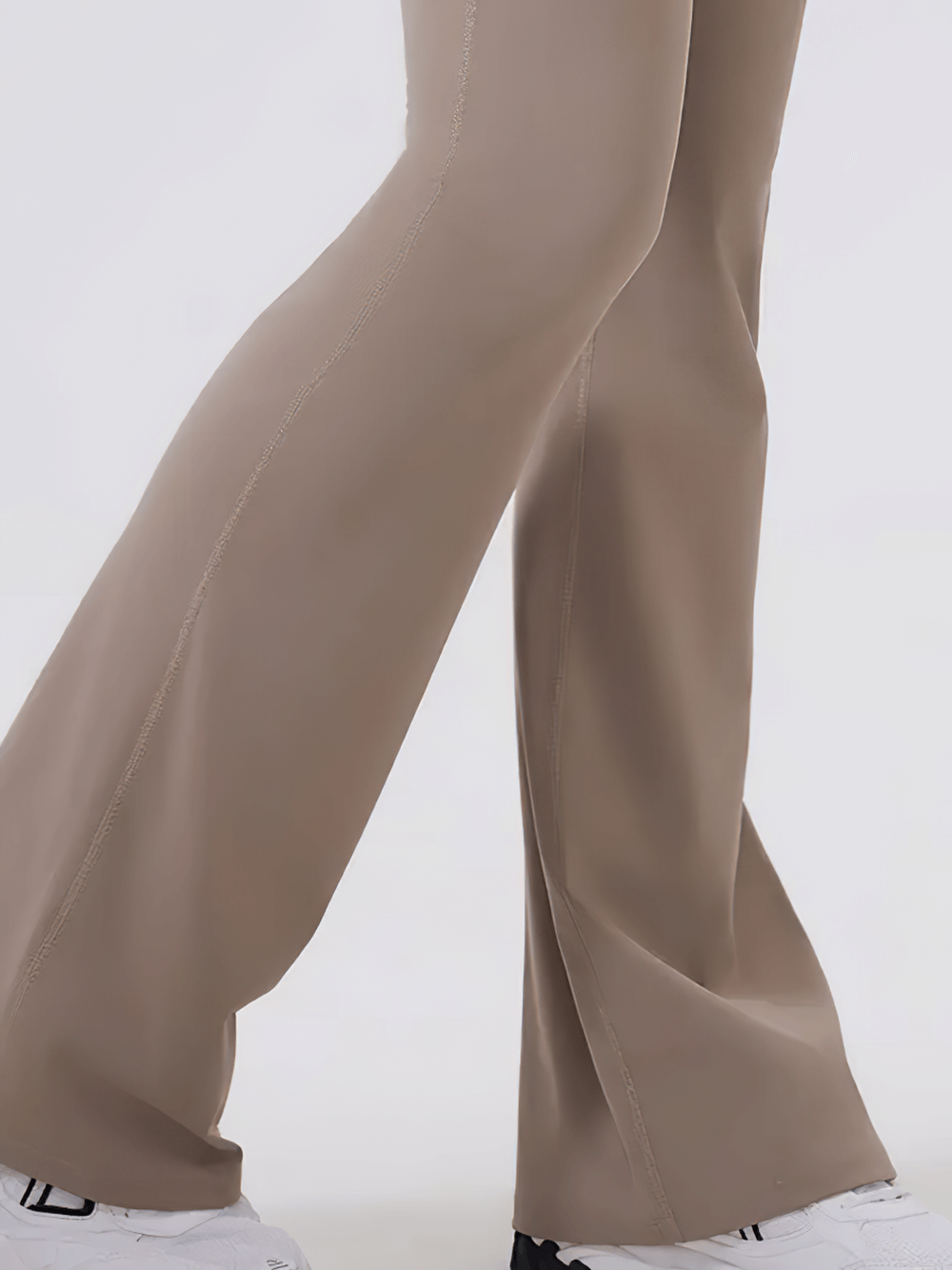 Women's High Waist Overlay Skirt Flared Yoga Pants - SF4413