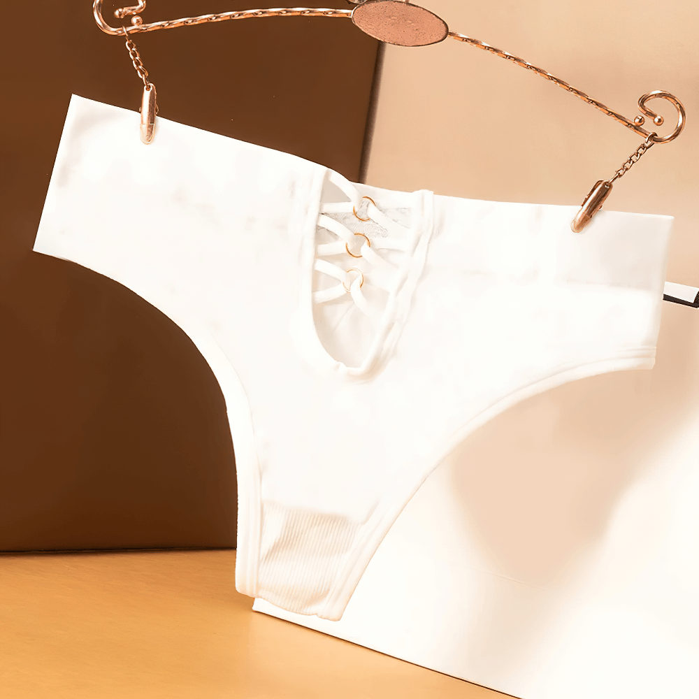 Women's Lace-Up Low-Rise Thong Panties - SF2192