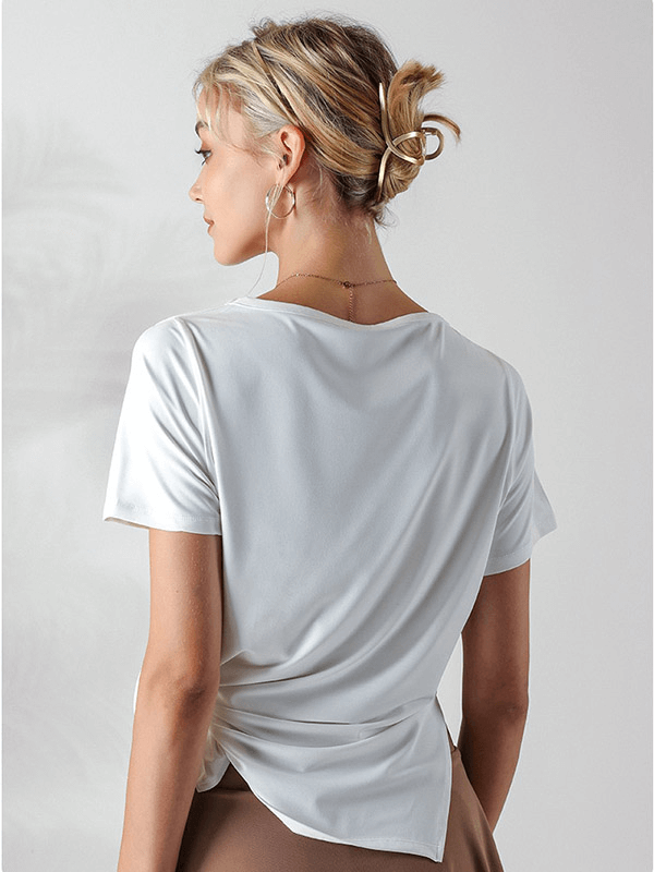 T-shirt ample à épaules creuses pour femme pour la course à pied - SPF1289 