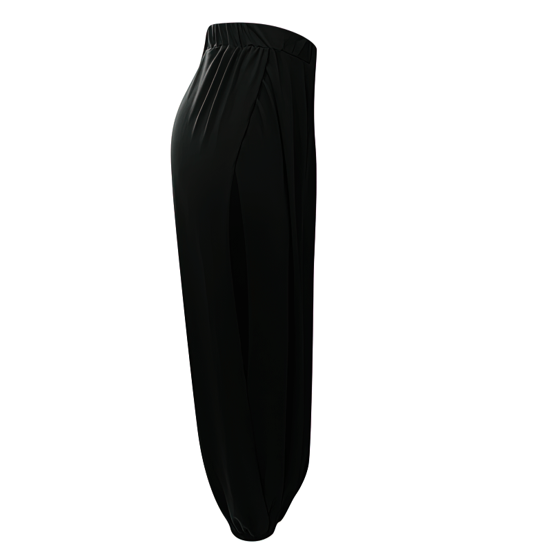 Pantalon de survêtement ample pour femme avec taille élastique et fentes latérales - SPF1458 