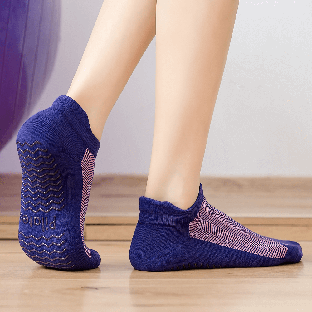 Rutschfeste, atmungsaktive Pilates-Socken / kurze Yoga-Socken für Damen – SF1385