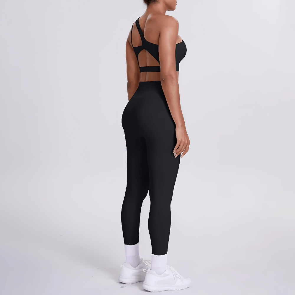 Women's One-Shoulder Bra and High-Waist Leggings - SF4379