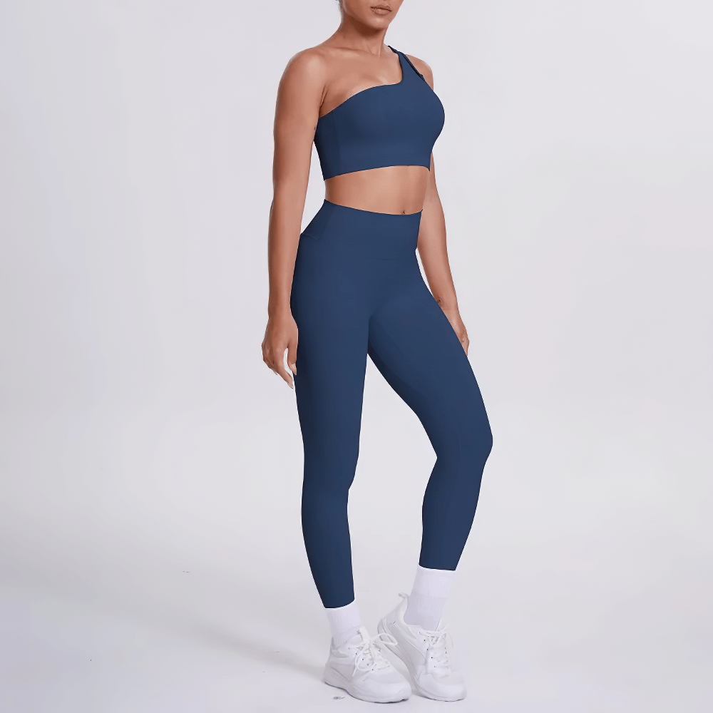 Women's One-Shoulder Bra and High-Waist Leggings - SF4379