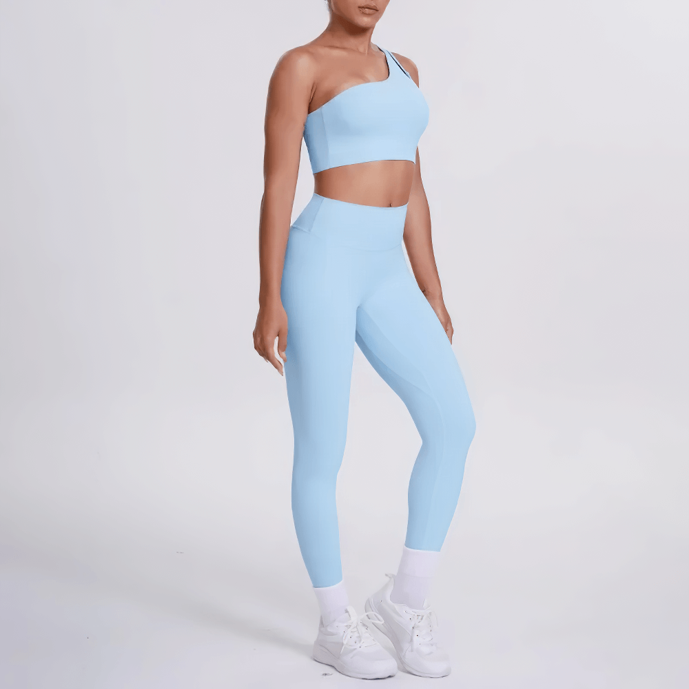 Women's One-Shoulder Bra and High-Waist Leggings - SF4379