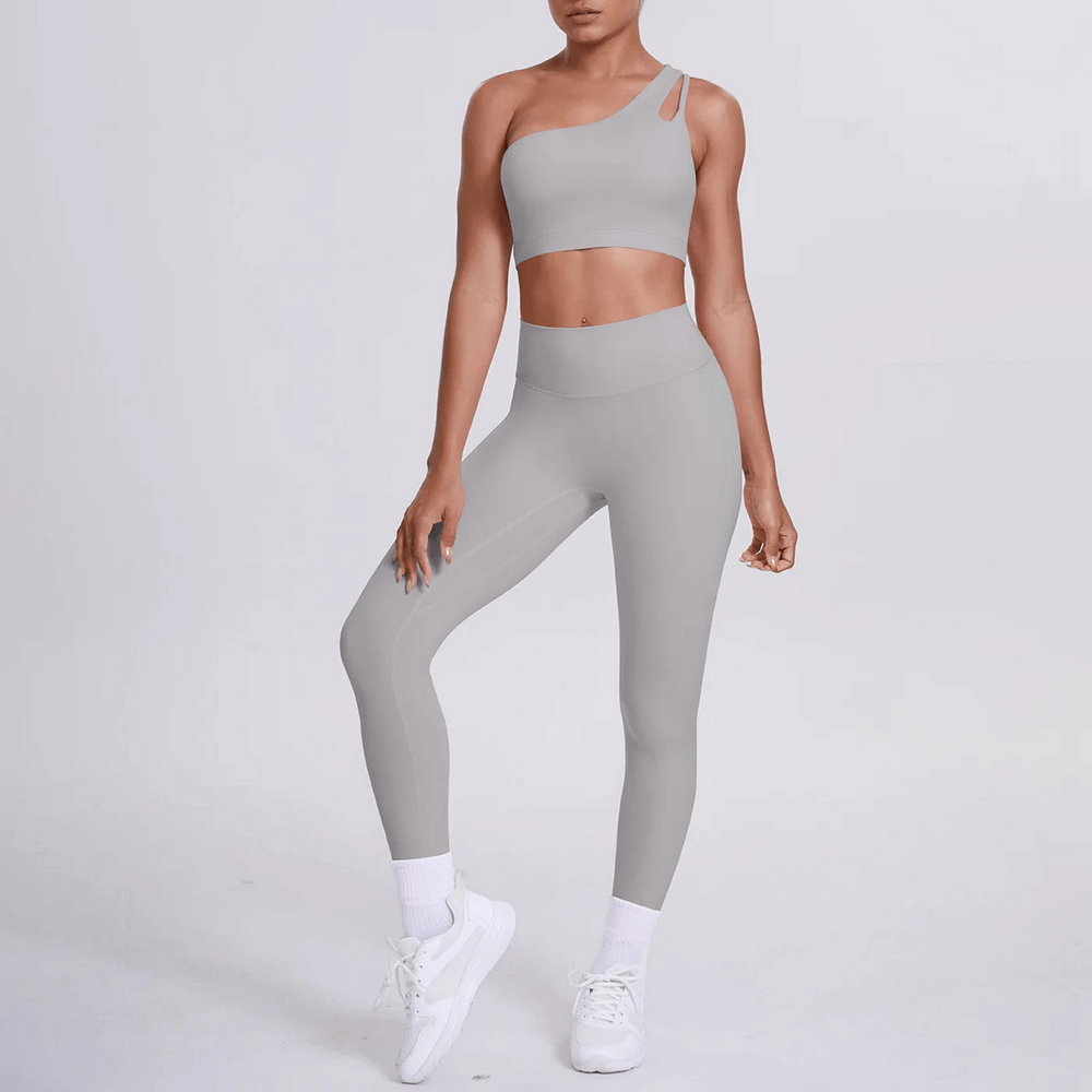 Women's One-Shoulder Bra and High-Waist Leggings - SF4379