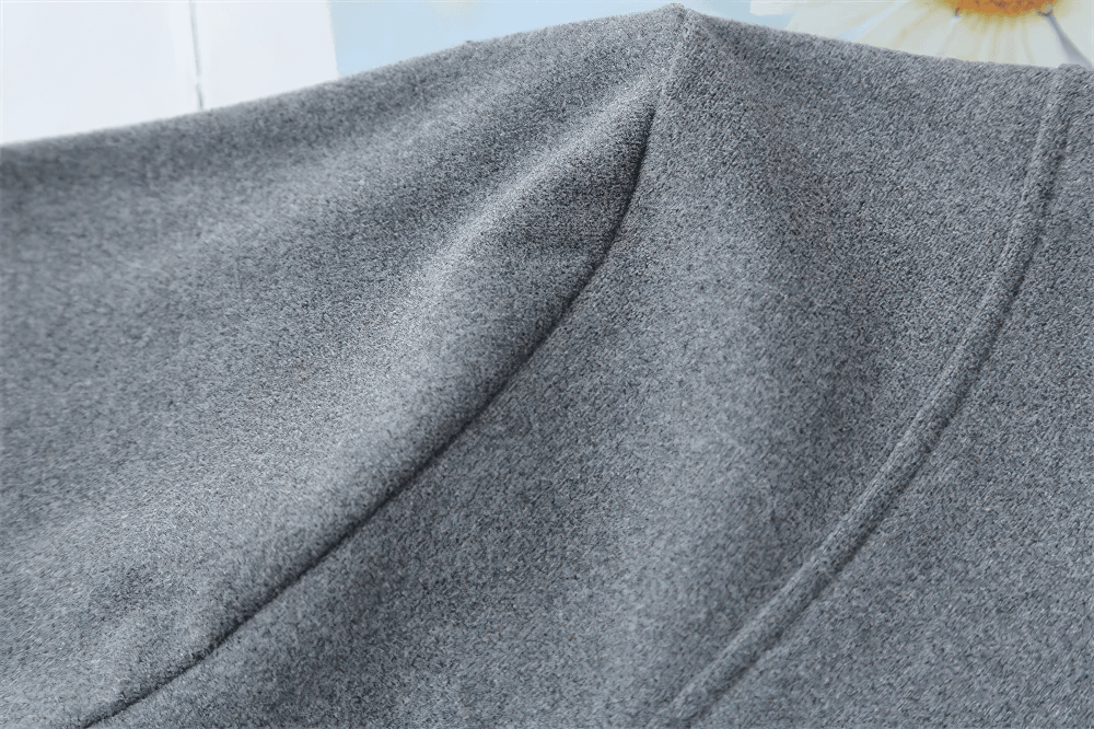 Alt Tag: Women's Quarter Zip Hooded Sport Hoodie - SF4536 grey quarter-zip hooded sweatshirt close-up fabric detail, sporty casual long sleeve