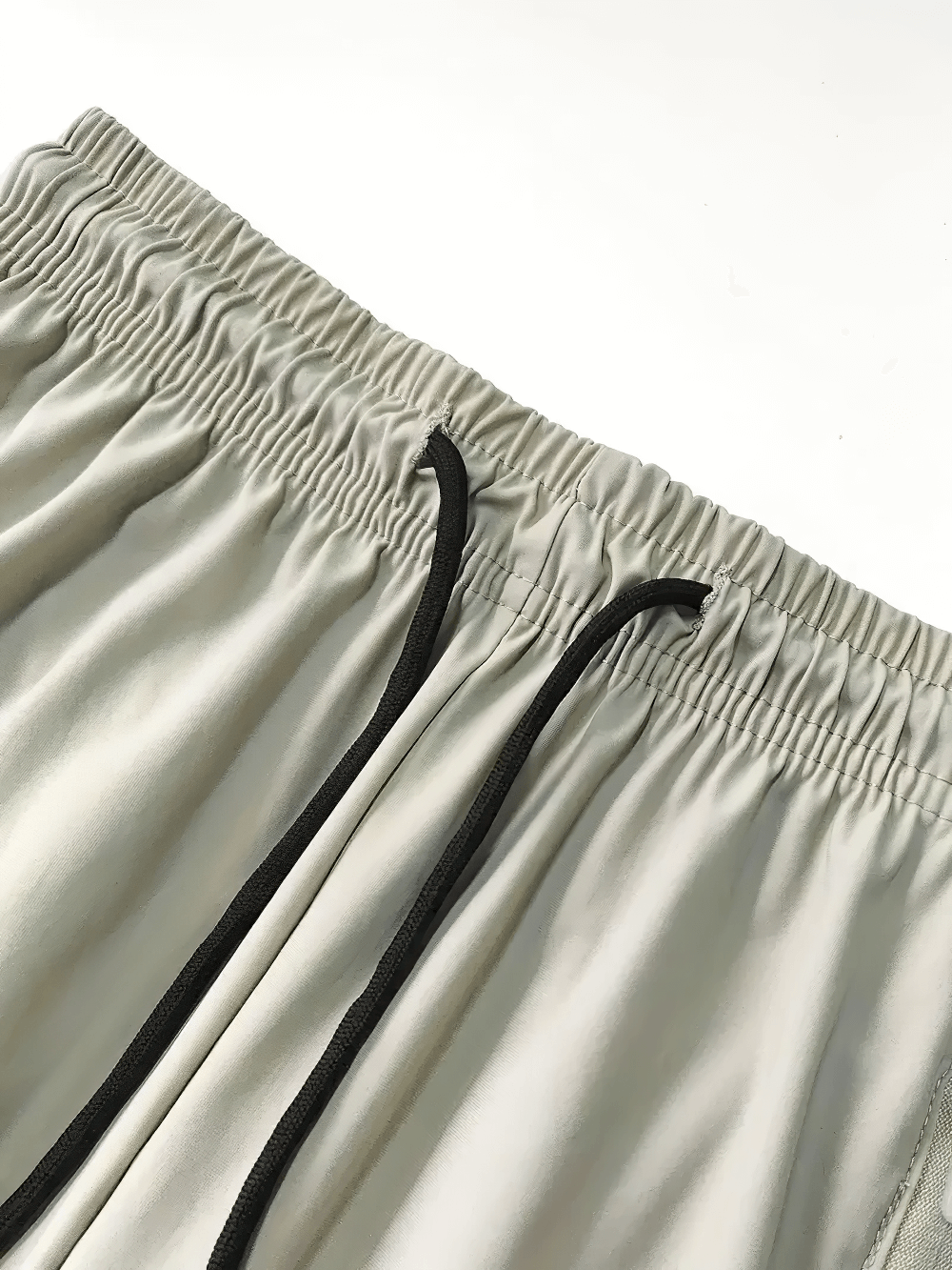 Alt Tag: Women's Quick-Dry Ankle Pants with Zip Pockets - SF4404 elastic drawstring waistband close-up, smooth quick-dry fabric