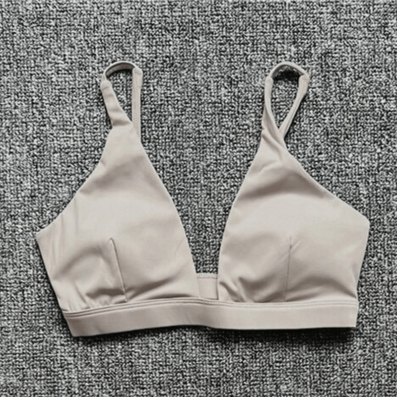 Women's Quick-Drying Sports Bra with Deep Neckline - SF1758