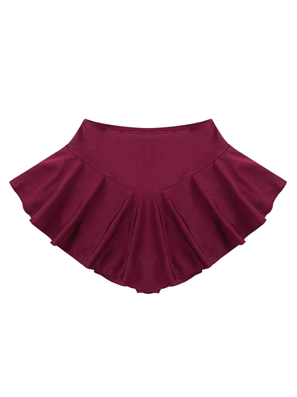 Women's Sexy Elastic Mini Skirt with Workout Shorts - SF1815