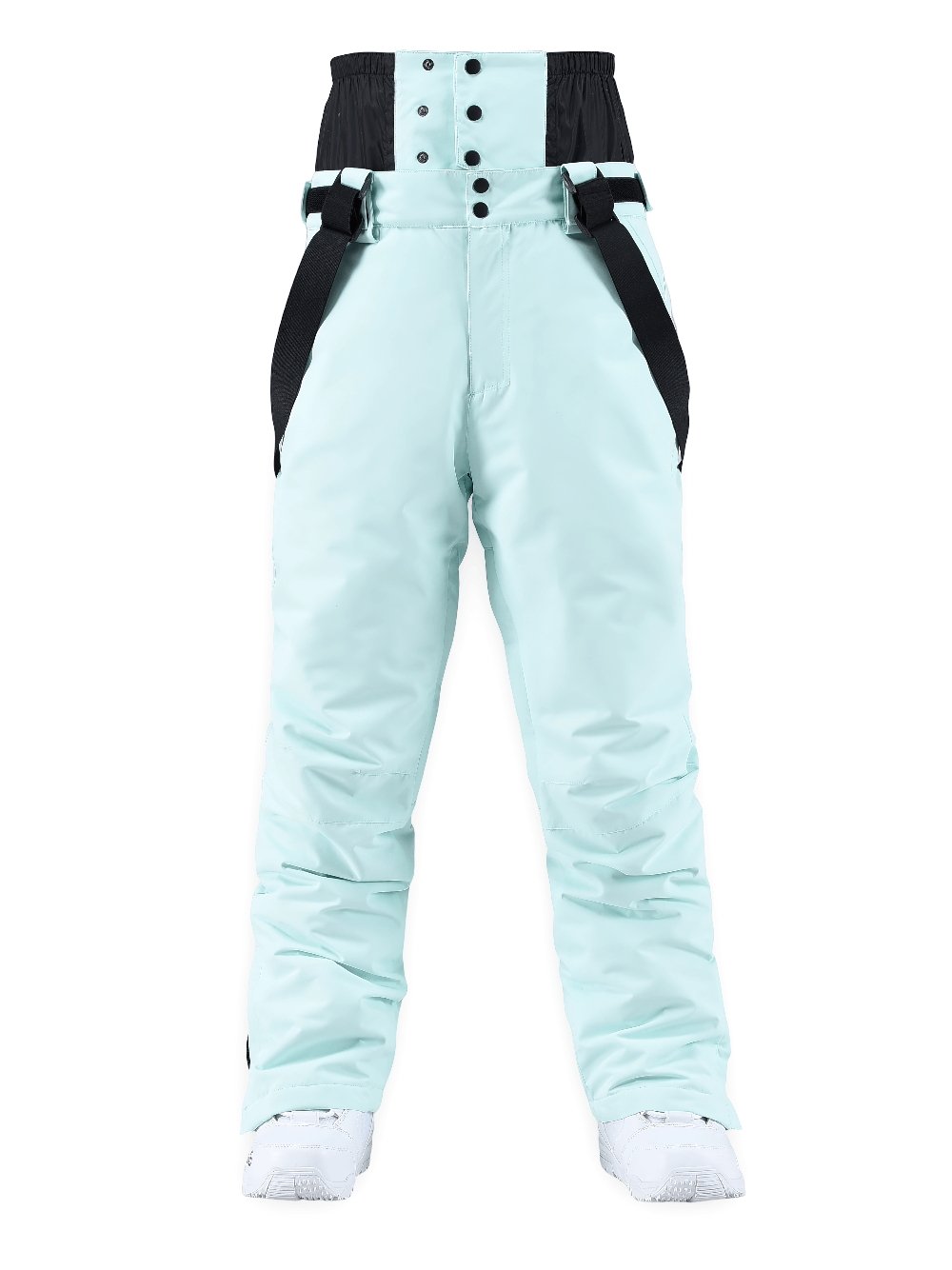 Women's Snowboard Pants with Waist Guard Straps - SF4263, high-waisted ski trousers with straps and snow gaiters