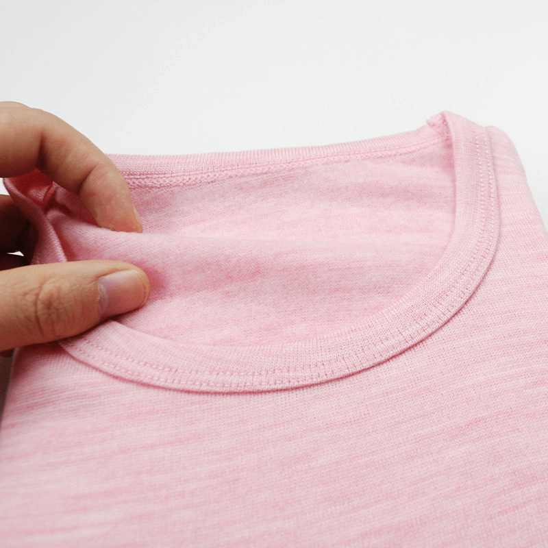 Damen-Thermounterwäsche-Set aus einfarbiger Wolle – SF1339 
