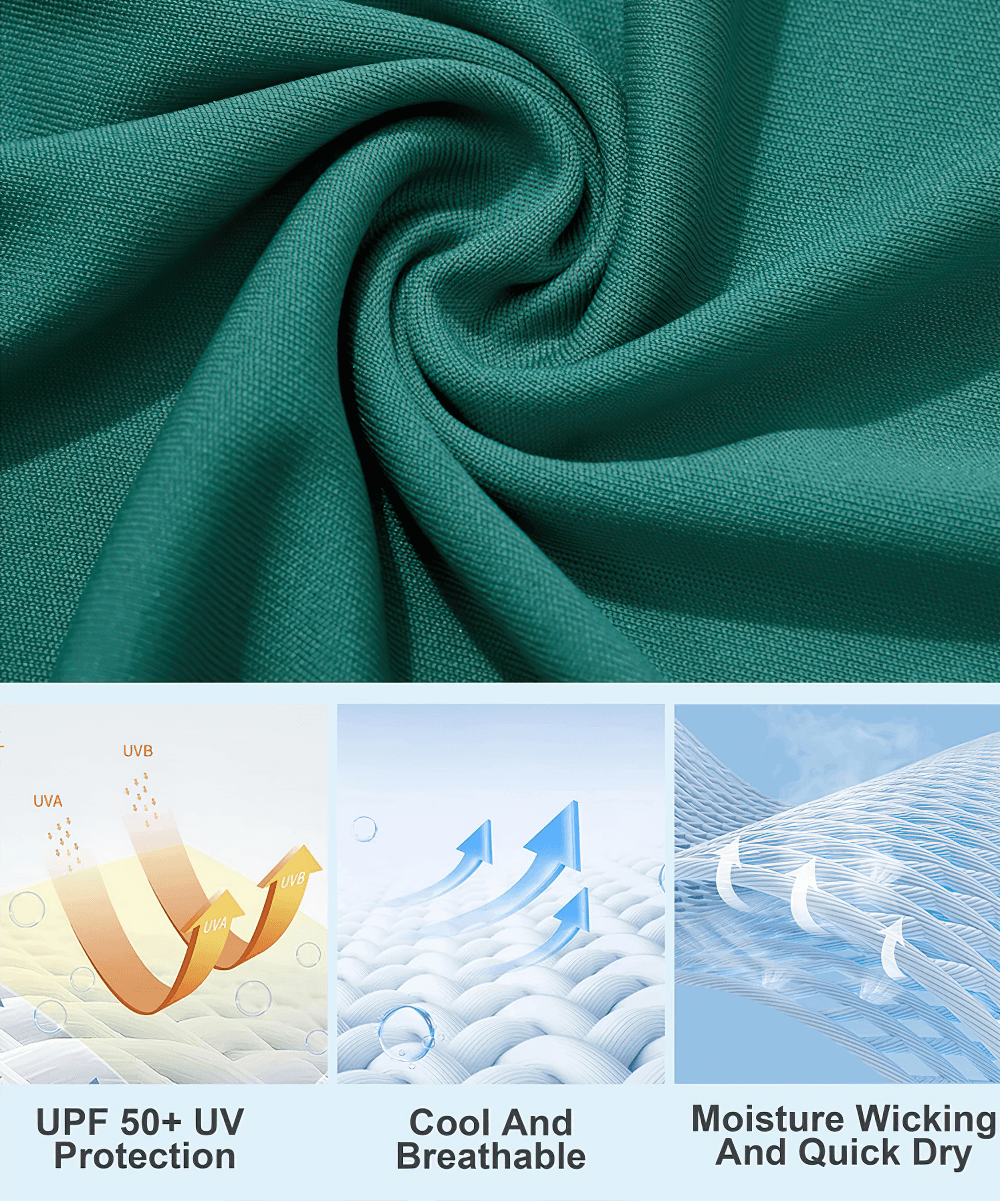 Alt Tag: Women's Sun Protection Quick Dry Running T-Shirt - SF4492 fabric close-up showing UPF 50+ UV protection, cool breathable, moisture-wicking quick-dry