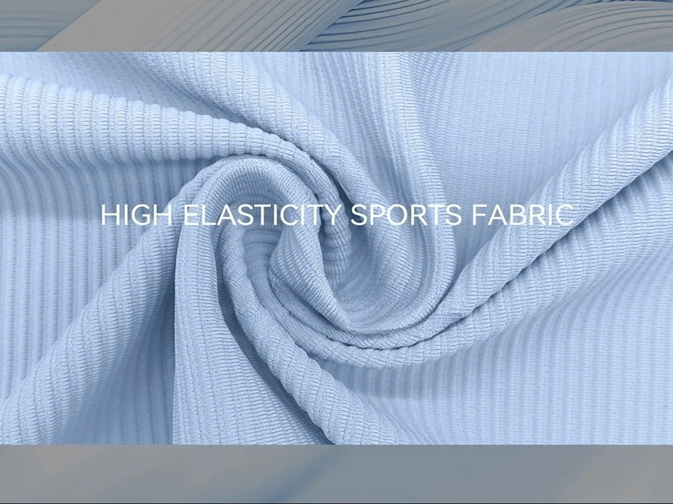 Alt Tag: Women's Yoga Training Skirt with Hidden Pocket - SF4431 high-elasticity ribbed sports fabric close-up for comfy stretch