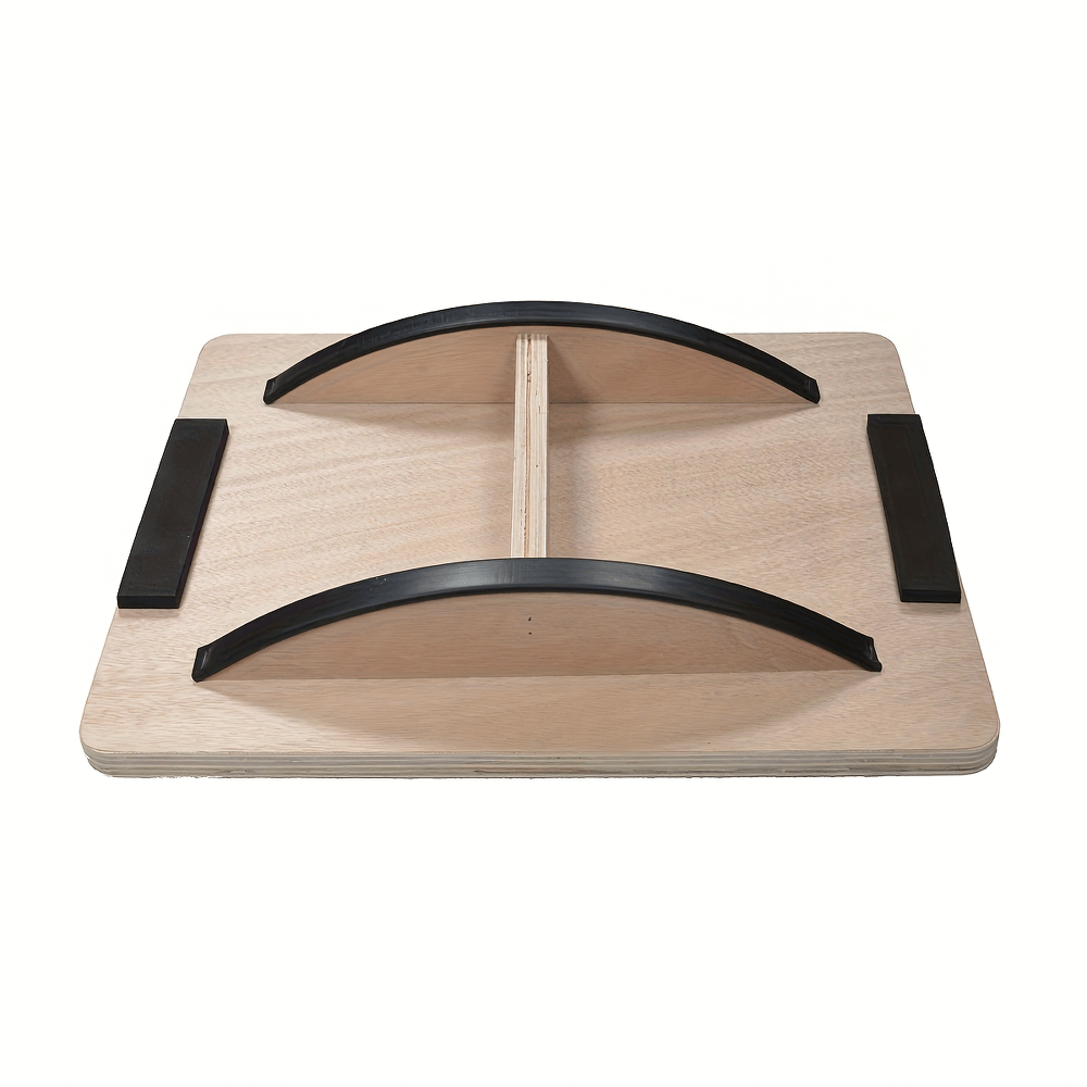 Wooden balance board SF2814 with anti-slip surface, perfect for stability training, physical therapy, and enhancing core strength.