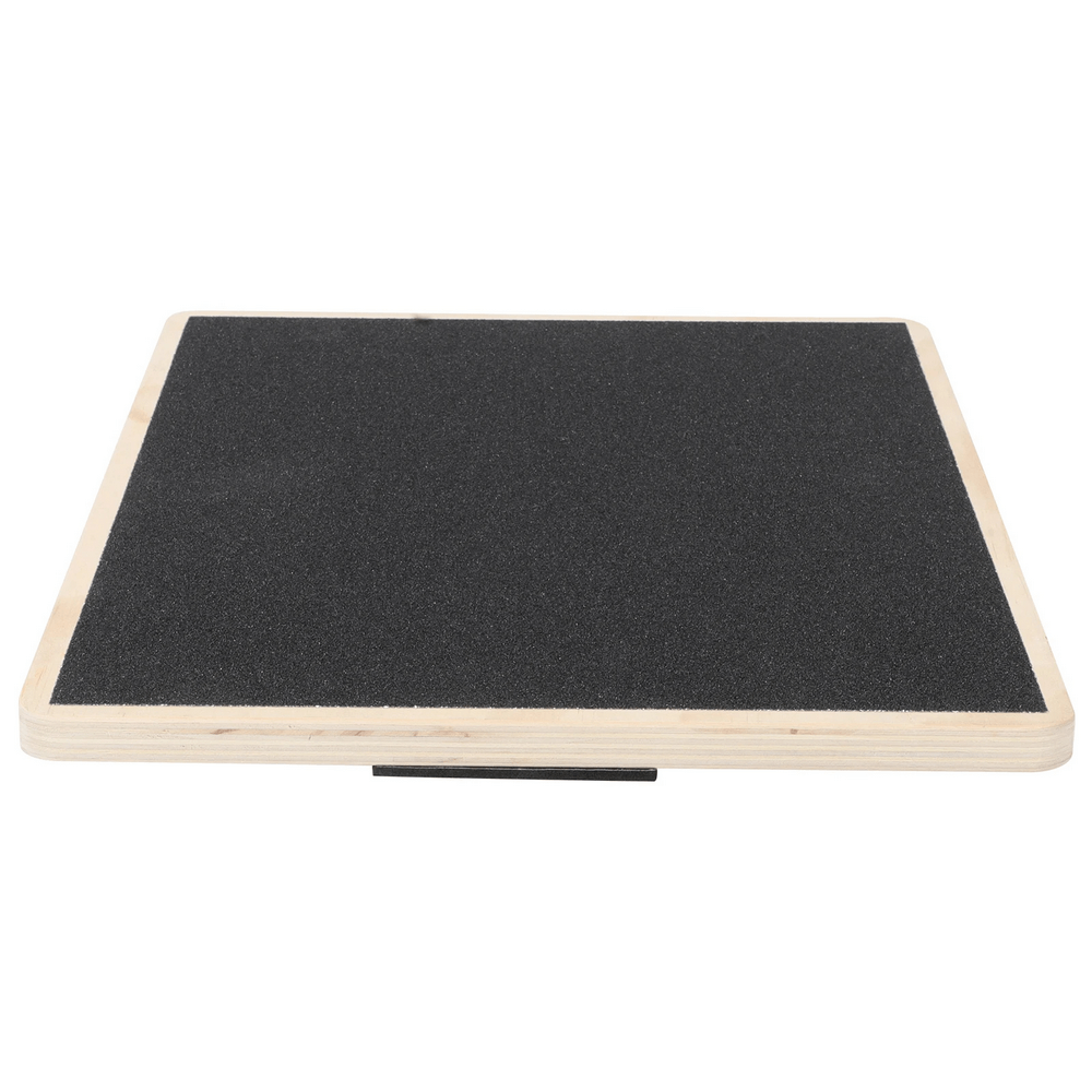 Wooden rectangular balance board for core training, perfect for yoga, stability, and coordination exercises. Non-slip surface.