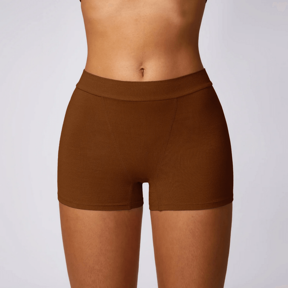 Yoga and Fitness Solid Color Women's Shorts - SF2214