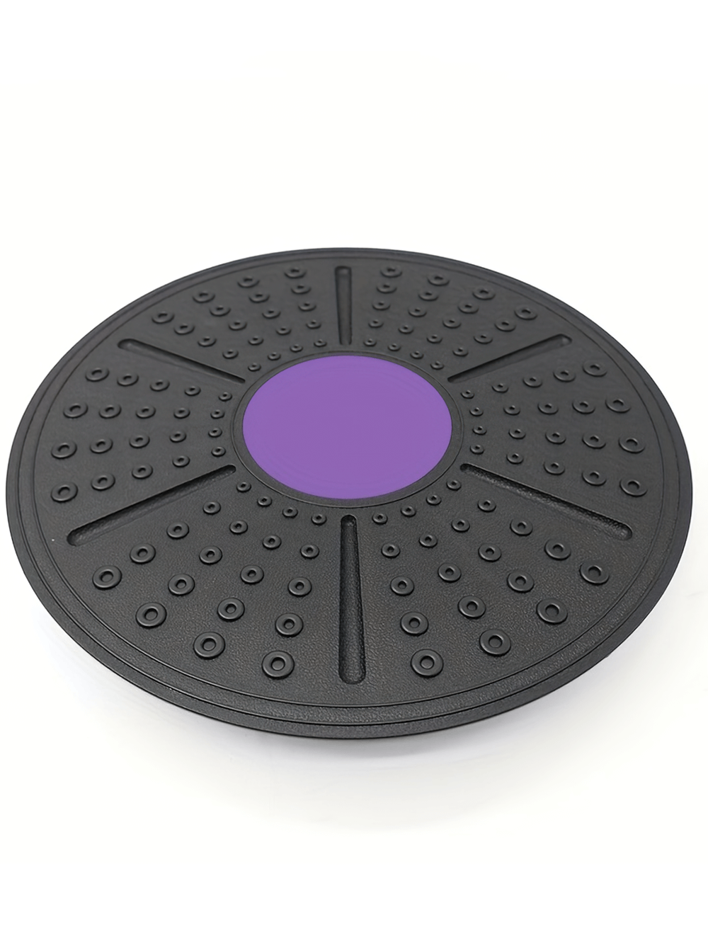 Purple yoga balance board SF2810 for core strength and stability, ideal for home workouts, made of durable non-slip PP material.