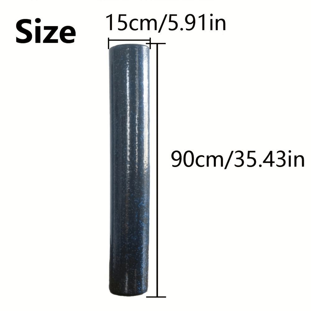 Durable EPP foam yoga roller measuring 15cm by 90cm, ideal for muscle relaxation, deep tissue massage, and flexibility enhancement.