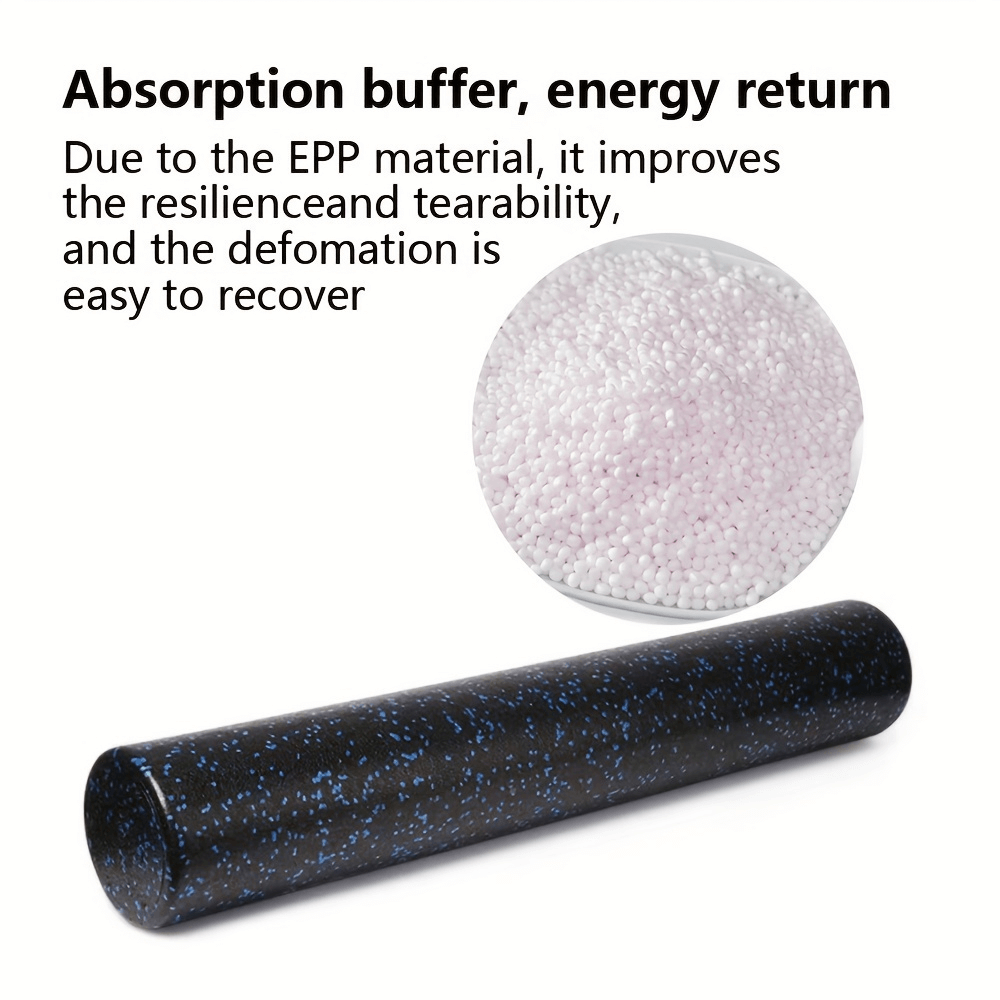 Durable EPP foam roller for deep tissue massage with energy-return feature, ideal for yoga and muscle recovery, SF2818 model.