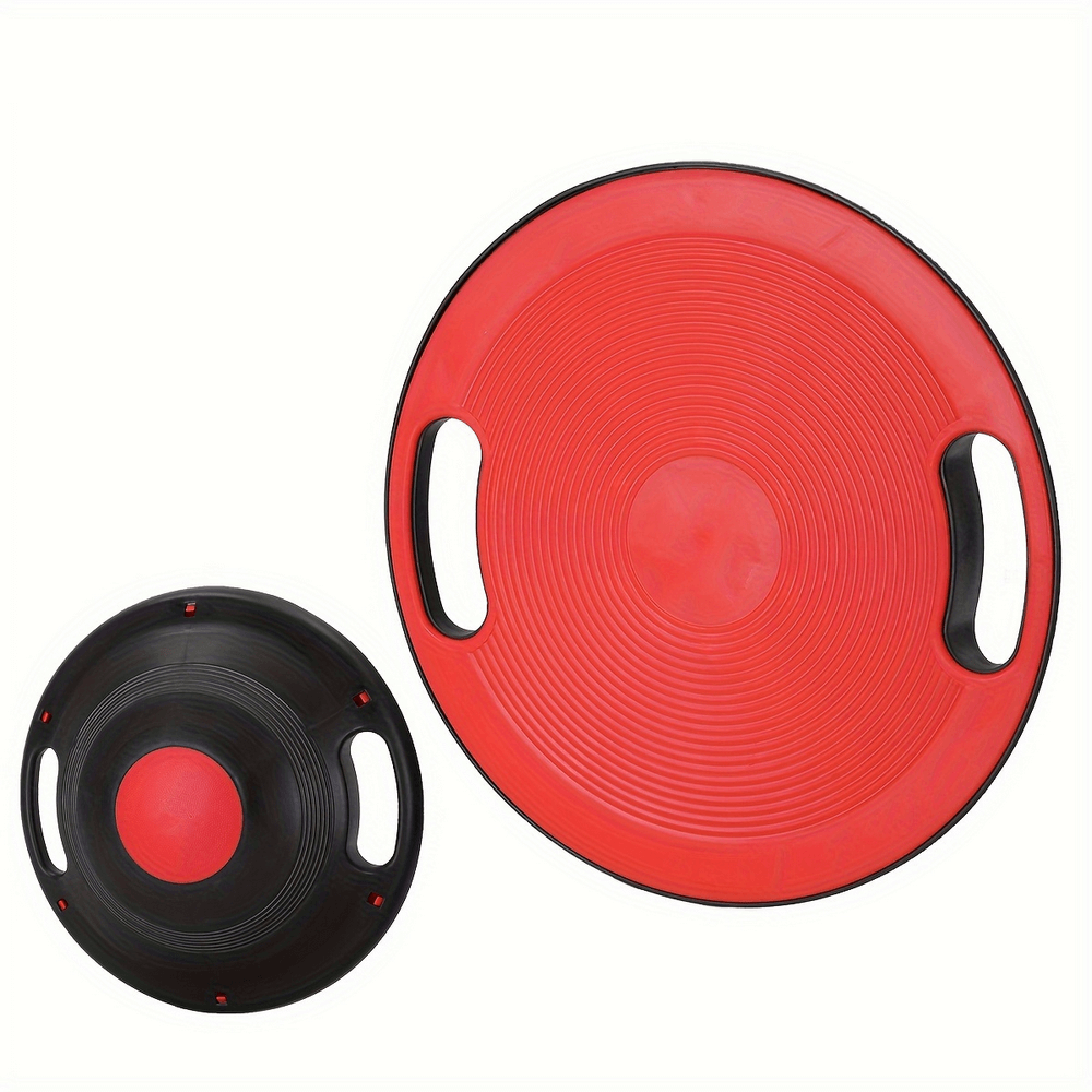 Premium red and black yoga swing balance board SF2812 for core strength and stability, perfect for home gym workouts and fitness enthusiasts.