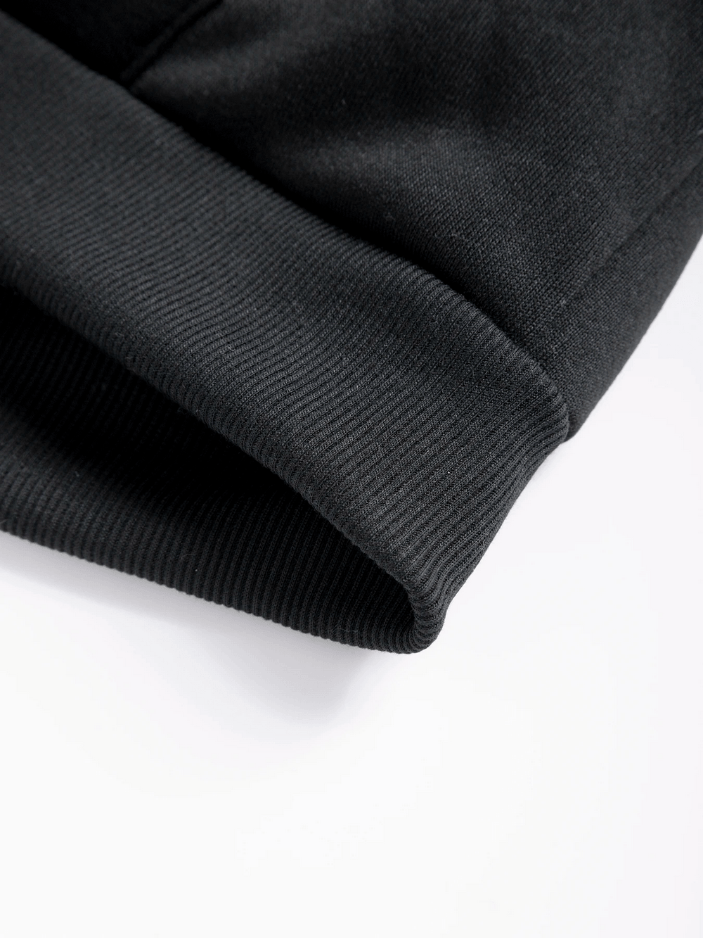 Close-up of the ribbed cuff of the Zip-Up Hoodie Jacket with Contrast Stitch Pockets - SF4677.