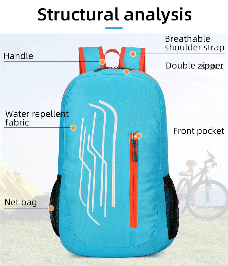 22L Portable Folding Pack Foldable Ultralight Cycling Backpack - SF0639