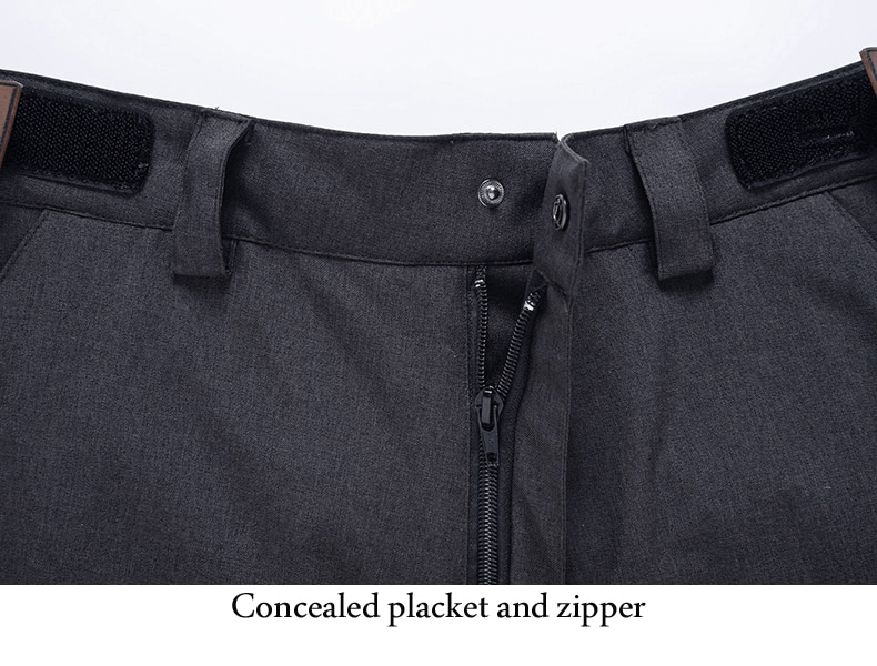 Pantalon de neige imperméable à la taille avec Velcro réglable et poignets élastiques - SPF0851 