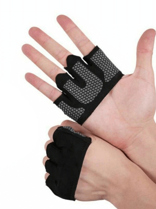 Anti-Slip Breathable Short Gloves with Open Fingers for Training - SF0404