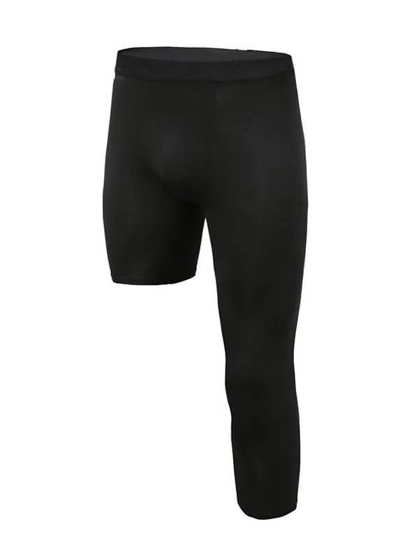 Collants athlétiques asymétriques à taille élastique pour hommes - SPF0954 