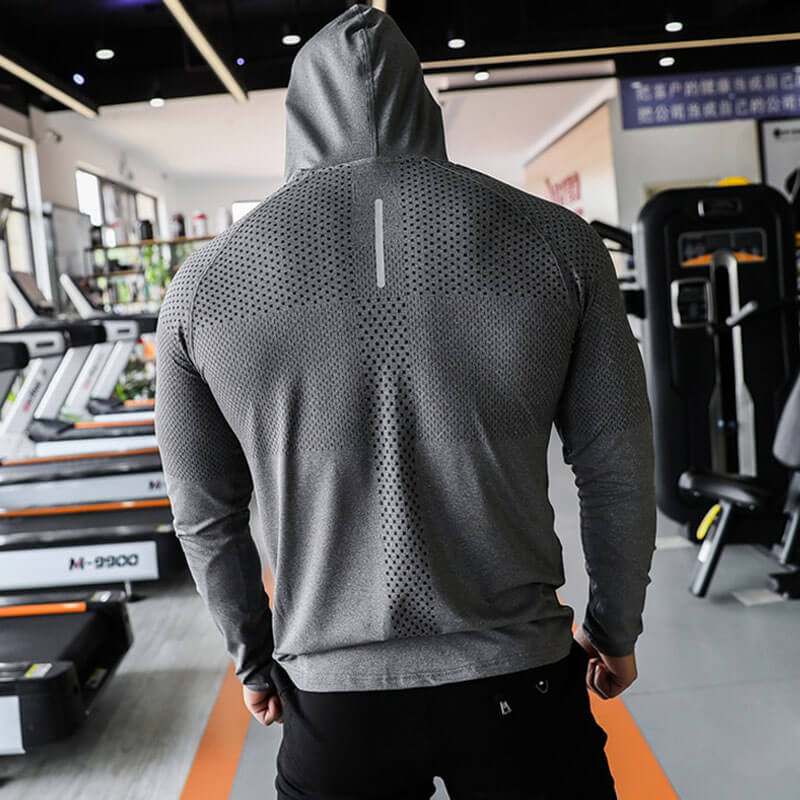 Athletic Men's Hooded Sweatshirt / Workout Clothing - SF1067