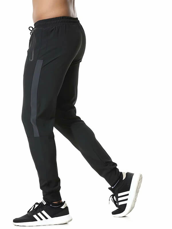 Pantalon de course de football athlétique avec poches zippées pour hommes - SPF0631 