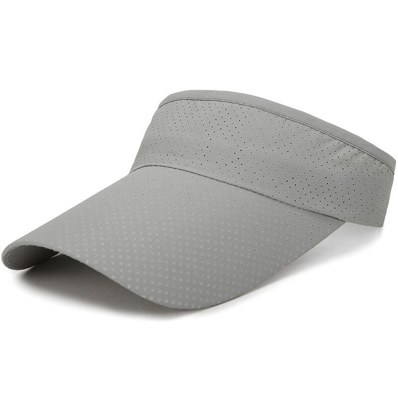 Breathable Air Sun Hat with Protective Adjustable Visor, Quick-Drying Acrylic, Ideal for Spring/Summer. Unisex, Grey Color - SF0421