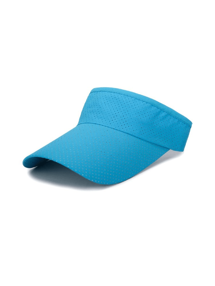 Breathable Air Sun Hat in blue with adjustable visor, quick-drying acrylic, ideal for sun protection and summer activities.