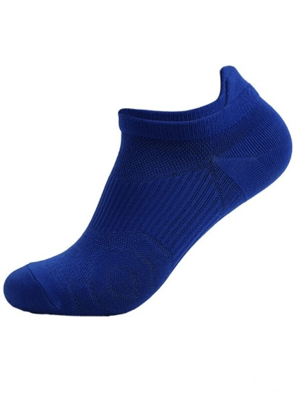 Blue breathable anti-slip sports sock, unisex lightweight design, perfect for running and active sports. SF0357