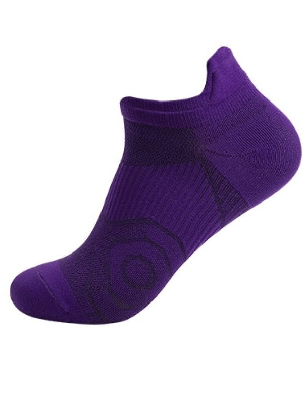 Purple breathable anti-slip sports sock with lightweight design, ideal for active sports and running. Unisex style SF0357.