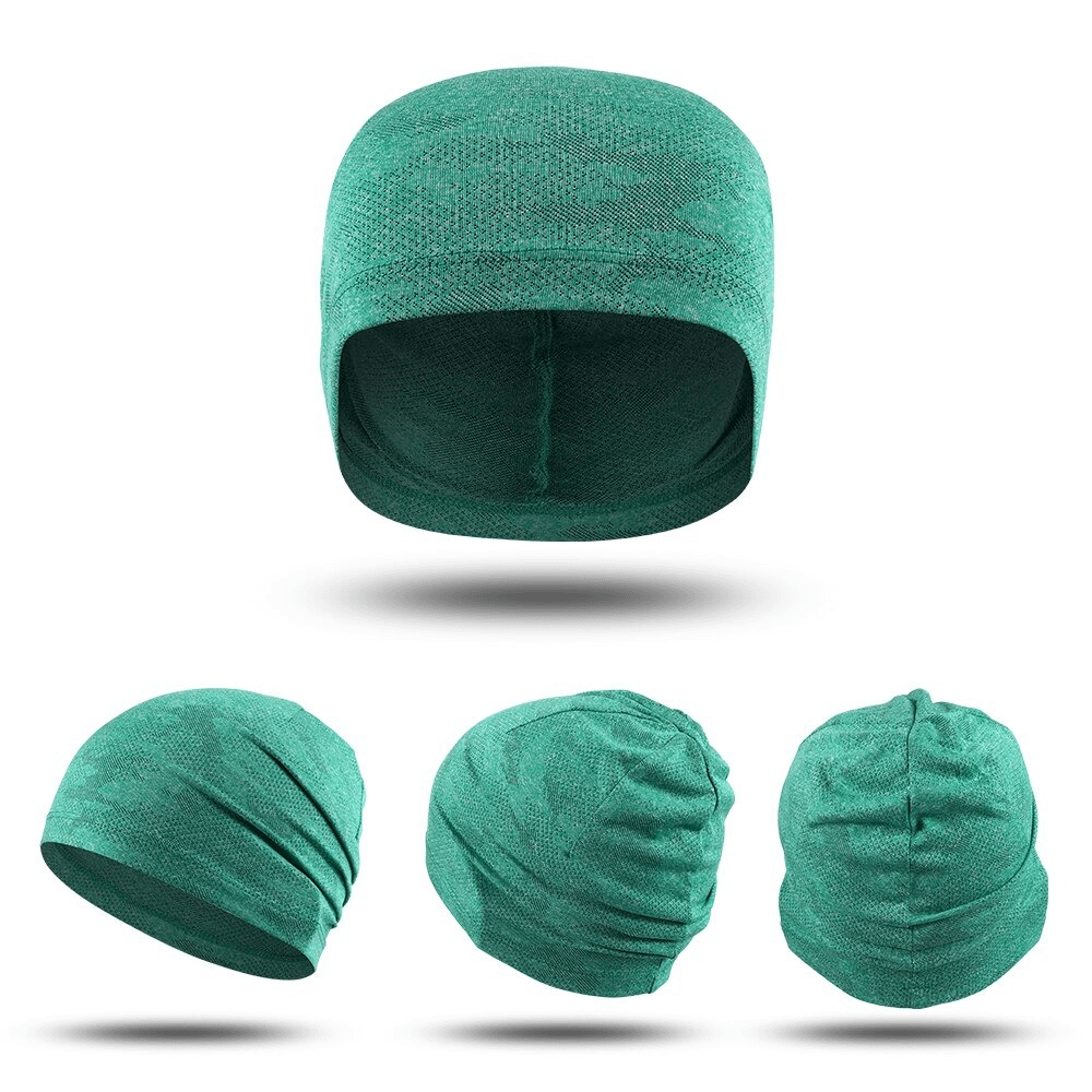 Green breathable casual running thin hat for men and women, displayed from multiple angles, ideal for outdoor activities.