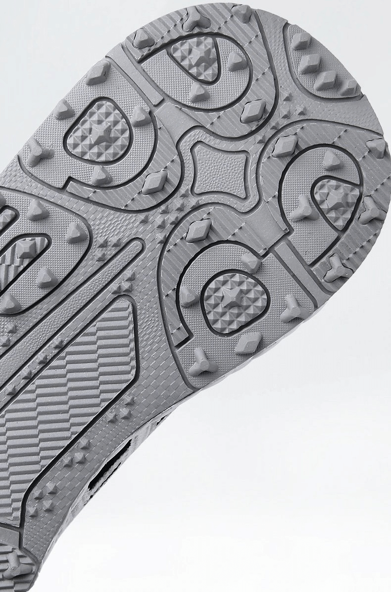 Close-up of the durable rubber sole of Breathable Flexible Casual Lace Up Sneakers SF0721 with textured grip pattern.