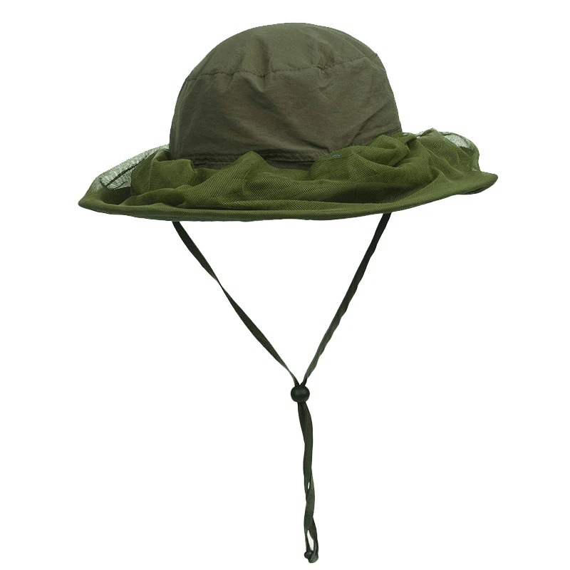 Atmungsaktive Mesh Anti-Moskito UPF50+ Bucket Hat / Fishing Sun Cap - SF0186