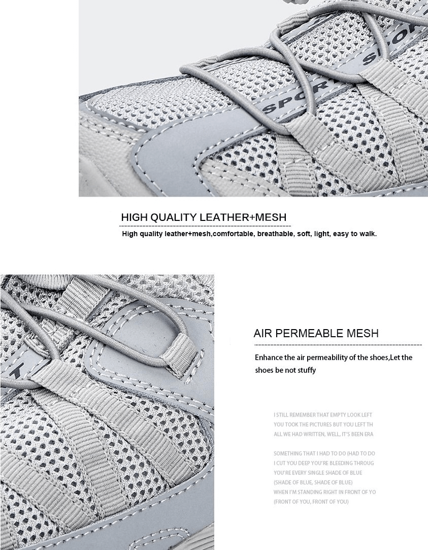 Baskets flexibles en maille respirante pour hommes / chaussures de sport légères - SPF0758 