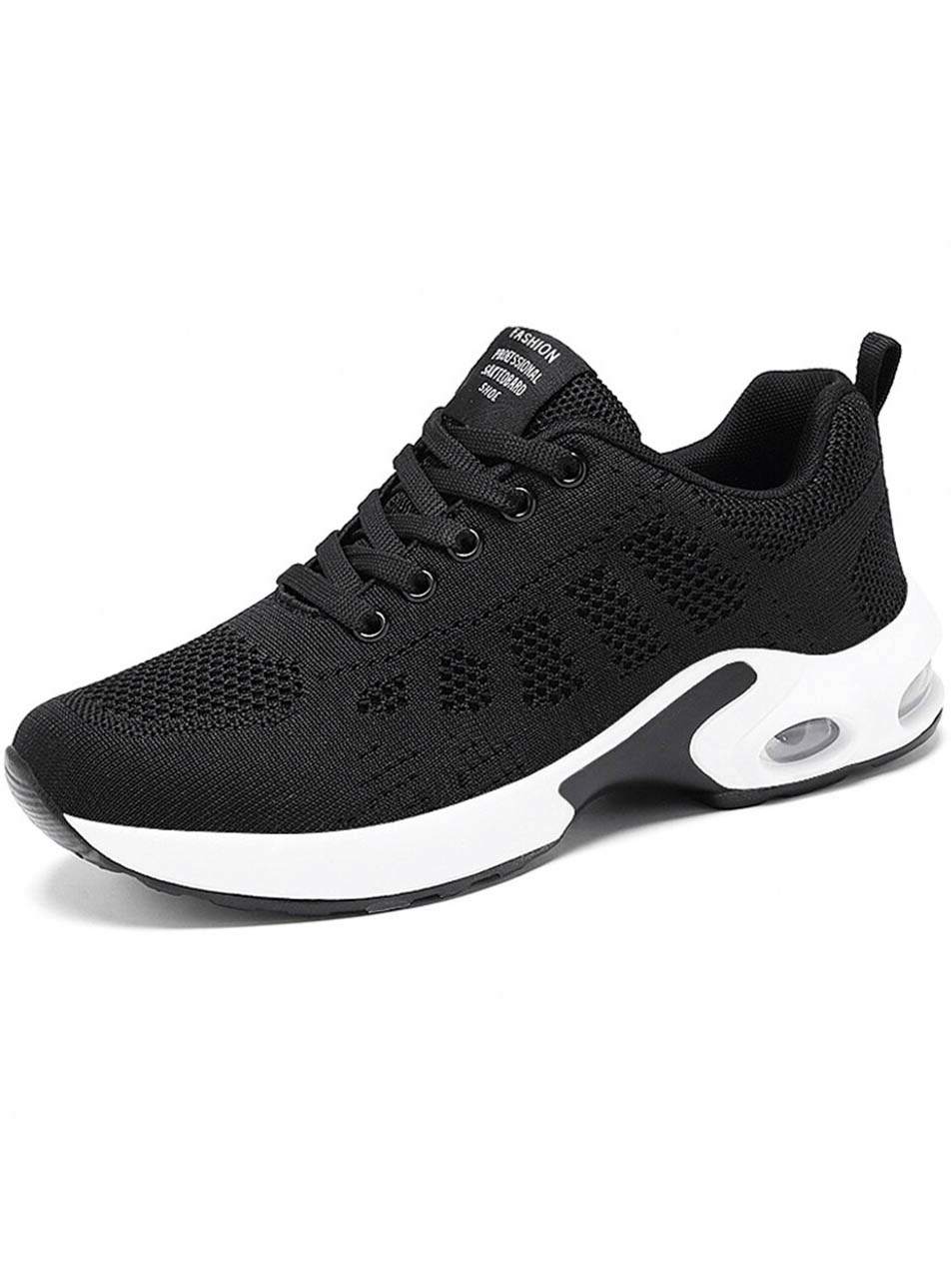 Breathable wear-resistant lace-up cushioned running shoe SF0888 with breathable mesh upper and durable rubber outsole for stability.