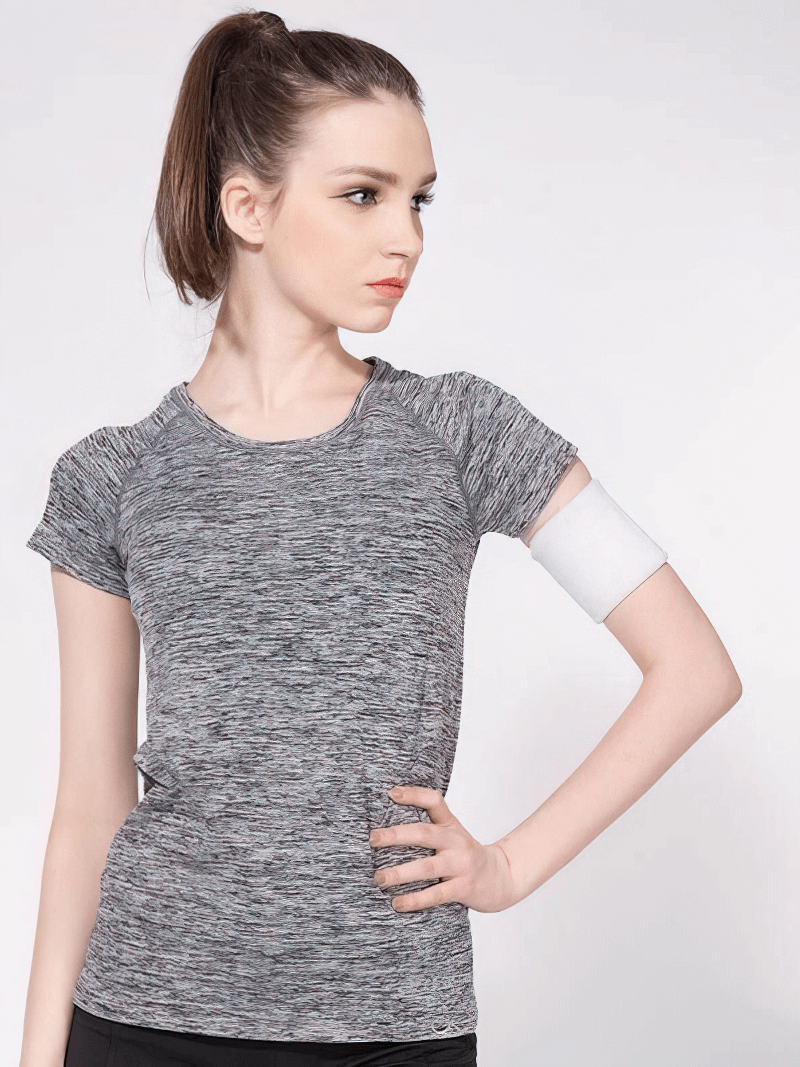 Atmungsaktives Damen-T-Shirt mit kurzen Ärmeln / schnell trocknende Sportbekleidung für Damen – SF0014 